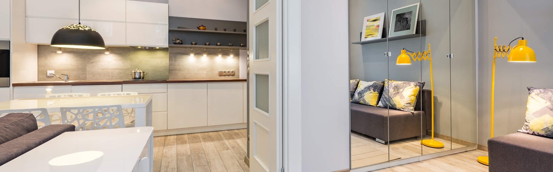 Σύγχρονο διαμέρισμα με μοντέρνα κουζίνα